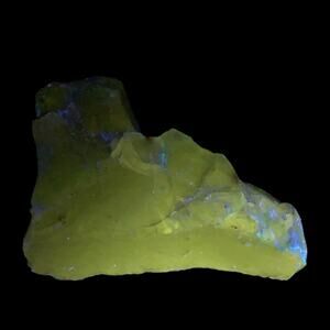 Art Glass Cobalt Cullet Natural Sculpture Carnival Glass Manganese Glowing 4GX22